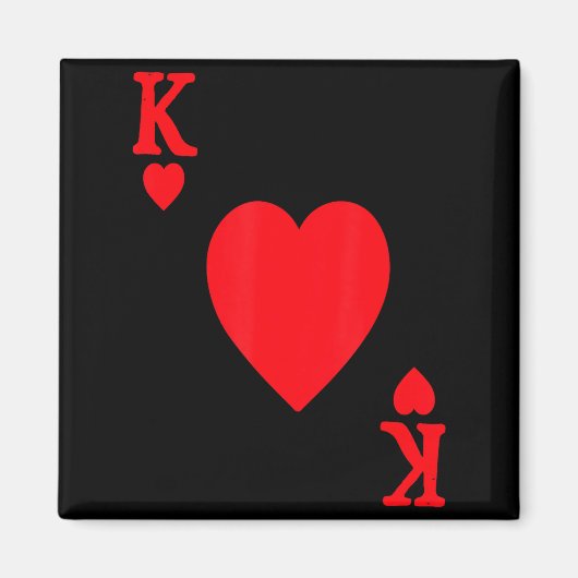 Aimant King Of Hearts Valentine's Day Lover Royal Flush F (Devant)