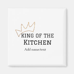 Aimant King of the cuisine chef cuisine ajouter nom couro