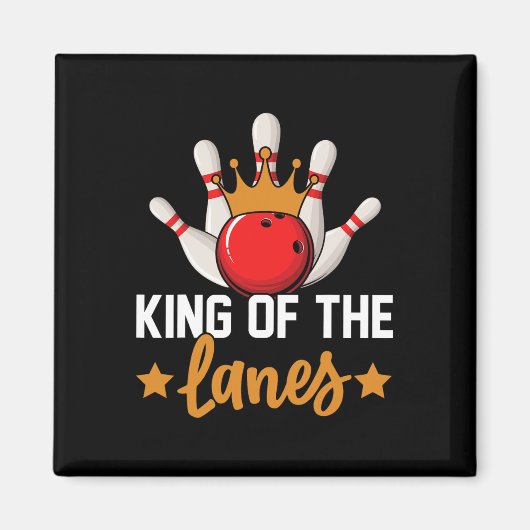Aimant King Of The Lanes I Bowling (Devant)