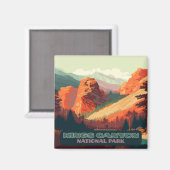 Aimant Kings Canyon National Park California Mountains (Recto/Verso)