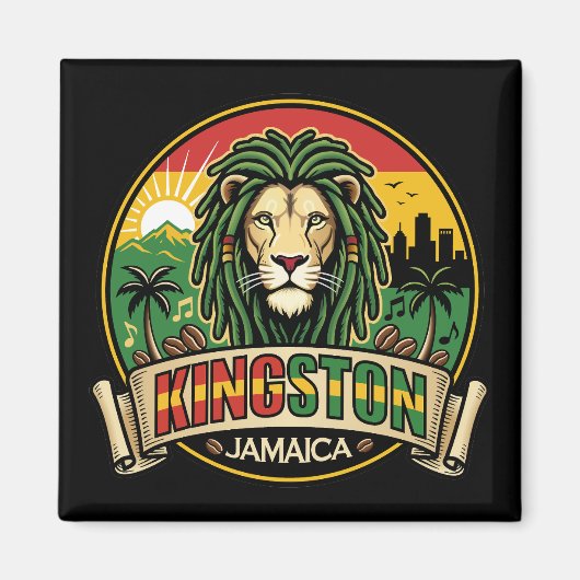 Aimant Kingston Jamaïque île Caraïbes (Devant)