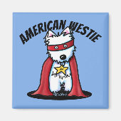 Aimant KiniArt American Westie (Devant)