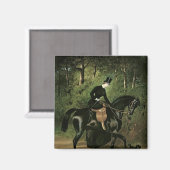 Aimant Kipler du cavalier sur son Black Mare (Recto/Verso)