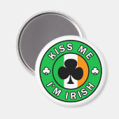 Aimant Kiss Me I'm Irish (Recto/Verso)
