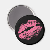 Aimant Kiss rose (Recto/Verso)