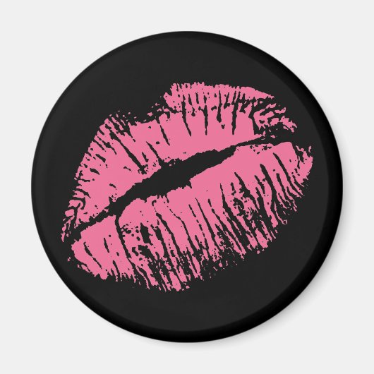 Aimant Kiss rose (Devant)
