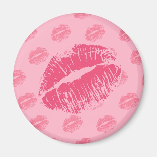 Aimant Kiss rose (Devant)