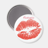 Aimant Kissing Red lips (Recto/Verso)