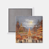 Aimant Kitsch Nostalgale Allemand Salutations marché de N (Recto/Verso)