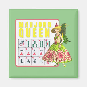 Aimant Kitschy Mahjong Queen