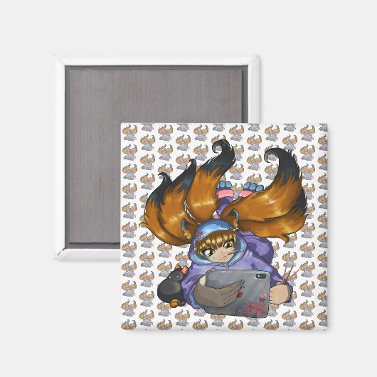 Aimant Kitsune (Recto/Verso)