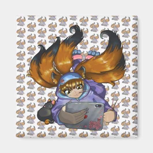 Aimant Kitsune (Devant)