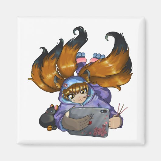 Aimant Kitsune (Devant)