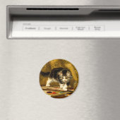 Aimant Kitten avec peinture et brosses (In Situ (Lave-vaisselle))