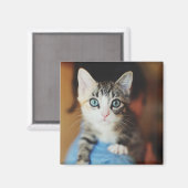 Aimant Kitten bleu clair (Recto/Verso)