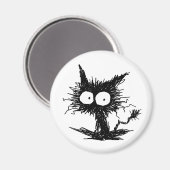 Aimant Kitten noir (Recto/Verso)