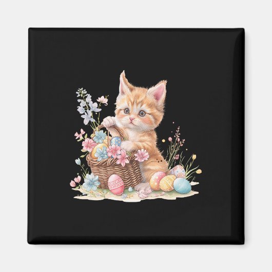 Aimant Kitten OEufs de chaton de Pâques (Devant)