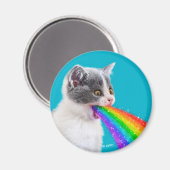 Aimant Kitten Spits Up Rainbow (Recto/Verso)