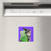 Aimant Kitten Witch Fairy (In Situ (Lave-vaisselle))