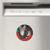 Aimant Kittens de Noël (In Situ (Lave-vaisselle))