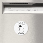 Aimant Kitty au diable blanc (In Situ (Lave-vaisselle))