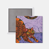 Aimant Kitty du soleil levant (Recto/Verso)