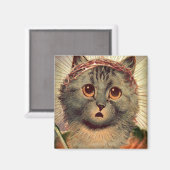 Aimant Kitty Jésus avec la couronne d'épines (Recto/Verso)