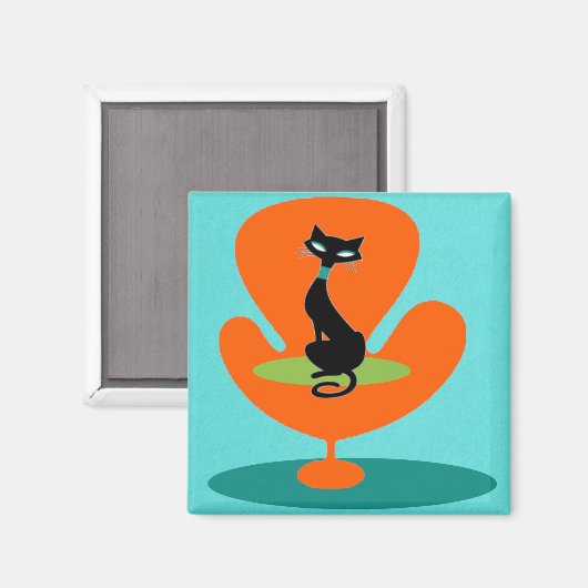 Aimant Kitty moderne (Recto/Verso)