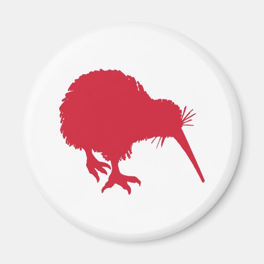 Aimant Kiwi rouge (Devant)