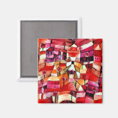 Aimant Klee - Jardin Rose (Recto/Verso)