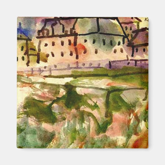 Aimant Klee - Maisons à proximité de la fosse de galets-1 (Devant)