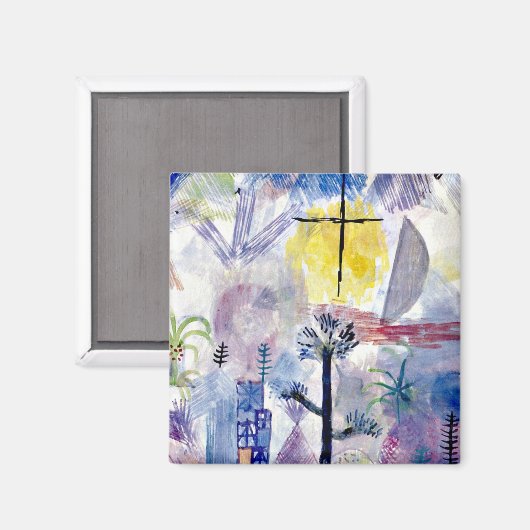 Aimant Klee - Paysage inachevé (Recto/Verso)