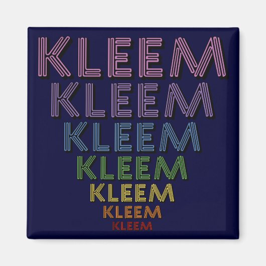 Aimant Kleem Chakra Colors (Devant)