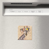 Aimant Klimt Giraffe | Couronne De Fleurs (In Situ (Lave-vaisselle))