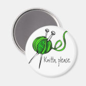 Aimant Knitta, S'Il Vous Plaît. (Recto/Verso)