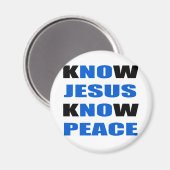 Aimant kNOw Jésus kNOw Paix (Recto/Verso)