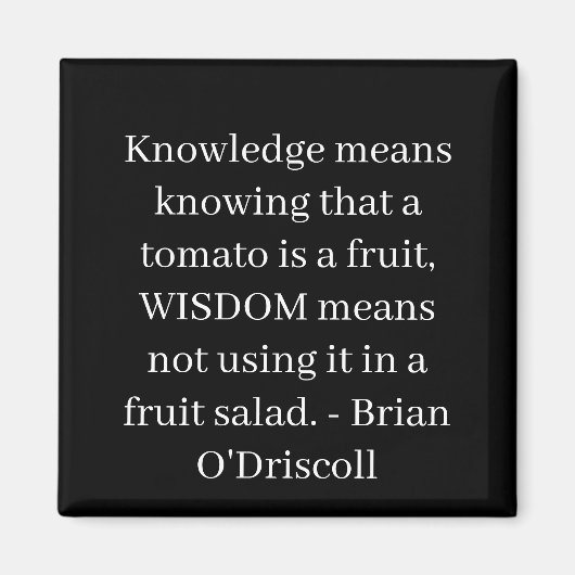 Aimant Knowledge means knowing that a tomato is a fruit (Devant)