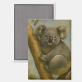 Aimant Koala à la lumière calme (Recto/Verso)