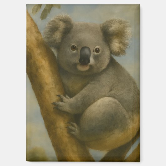 Aimant Koala à la lumière calme (Recto)