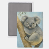 Aimant Koala Calm - Aquarelle Faune (Recto/Verso)