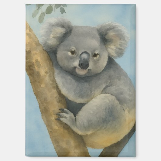 Aimant Koala Calm - Aquarelle Faune (Recto)