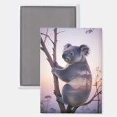 Aimant Koala Double exposition Nature animale sauvage Sor (Recto/Verso)