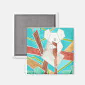Aimant Koala in Tree Art Abstrait original (Recto/Verso)