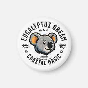 Aimant Koala Rêve - Eucalyptus