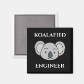 Aimant Koalafied Engineer Cute Koala Funny Job Pun (Recto/Verso)