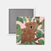 Aimant Koalas dans les Eucalyptus (Recto/Verso)