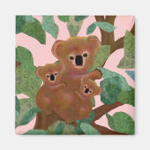 Aimant Koalas dans les Eucalyptus (Devant)