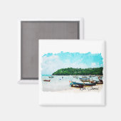 Aimant Koh Samui thailand beach paradis (Recto/Verso)