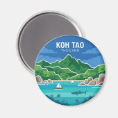 Aimant Koh Tao Thaïlande (Recto/Verso)