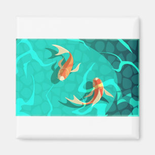 Aimant koi-carp-japonais-symbole-chance-fortune-prospéri